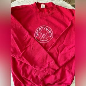 Sporty & Rich red sweatshirt - small